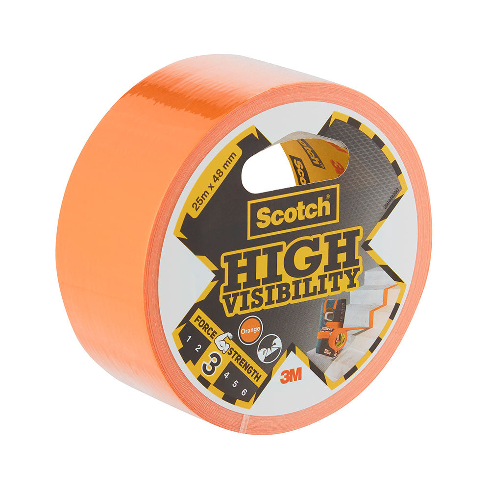 Fita americana de alta visibilidade 3; 25 m x 48 mm, laranja_0