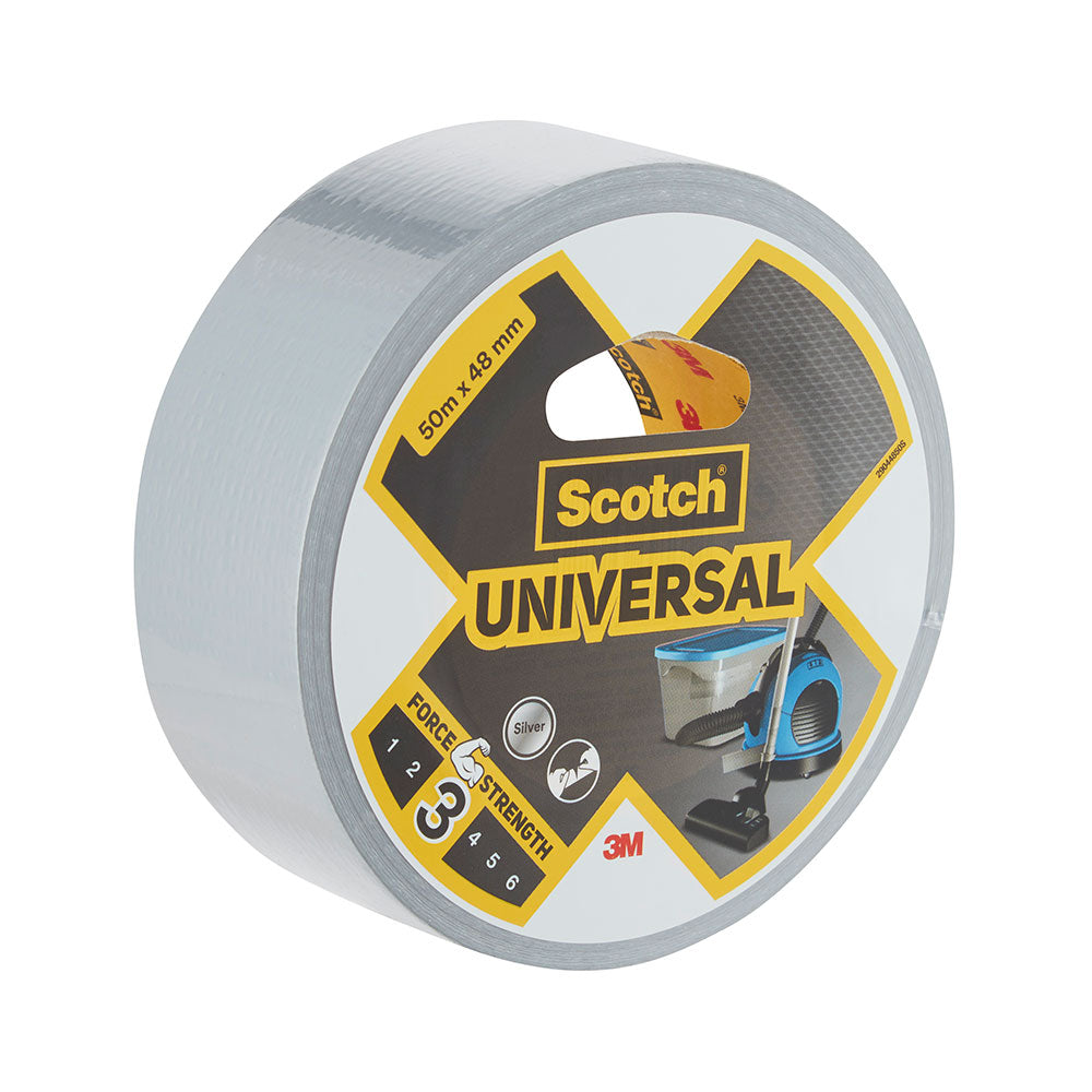 Fita universal americana 3; 50 m x 48 mm, cinza_0