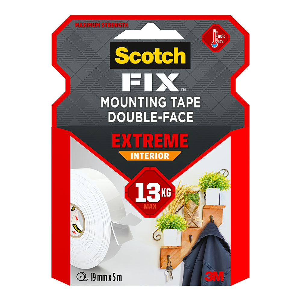 Fita de montagem dupla face extreme para interiores, 19mm x 5m, max 13 kg_0