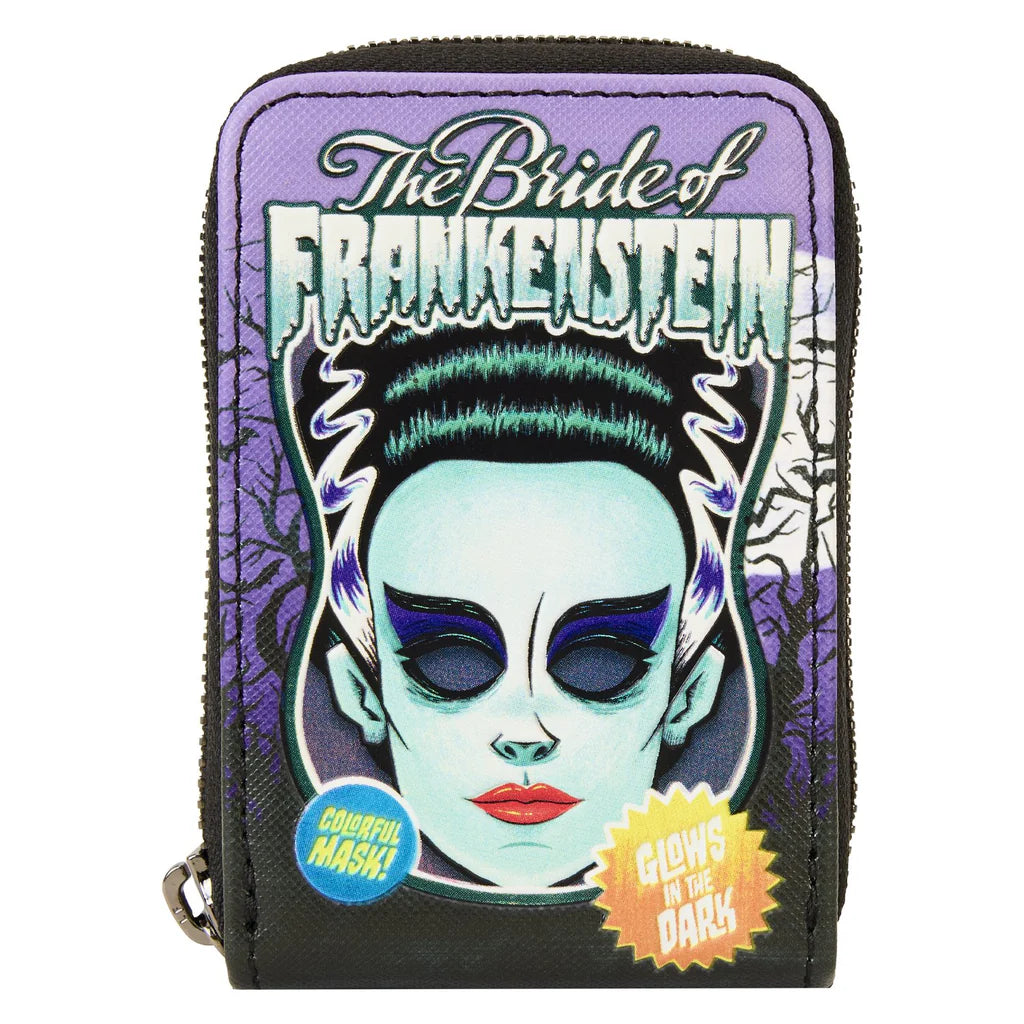 Porta-cartões Bride of Frankenstein Neon Mask Universal Monsters Loungefly