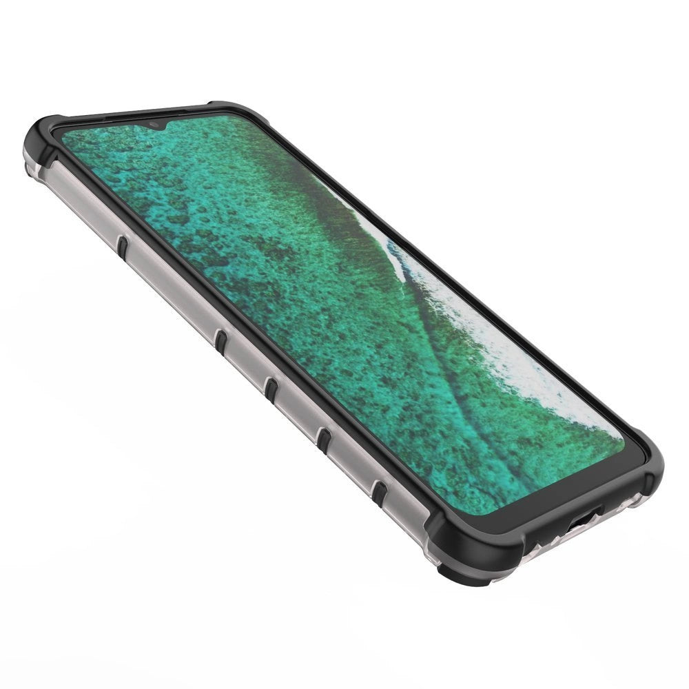 Honeycomb Case armor cover with TPU Bumper for Samsung Galaxy A32 5G transparent_12