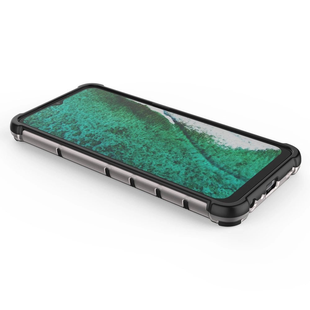 Honeycomb Case armor cover with TPU Bumper for Samsung Galaxy A32 5G transparent_13