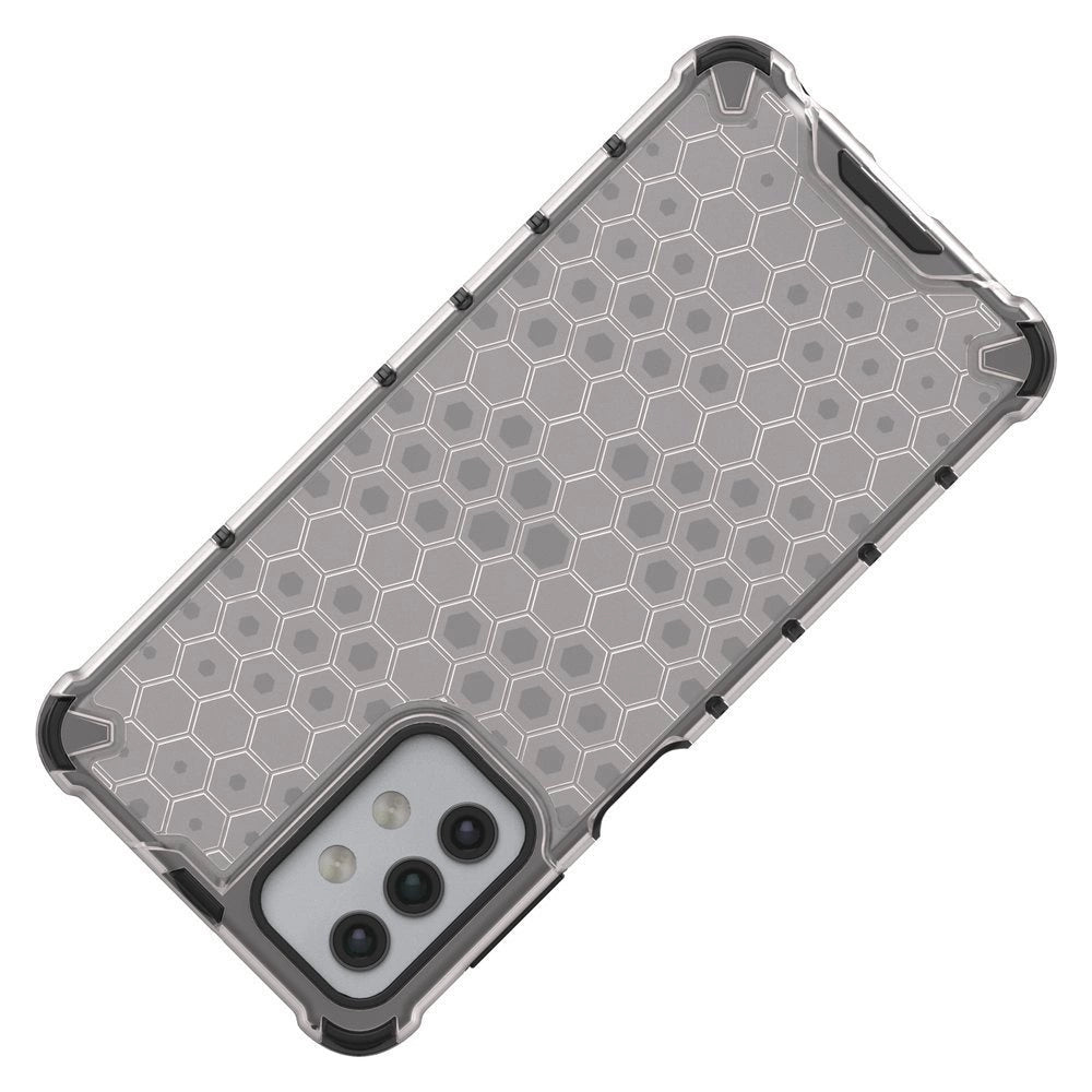 Honeycomb Case armor cover with TPU Bumper for Samsung Galaxy A32 5G transparent_8