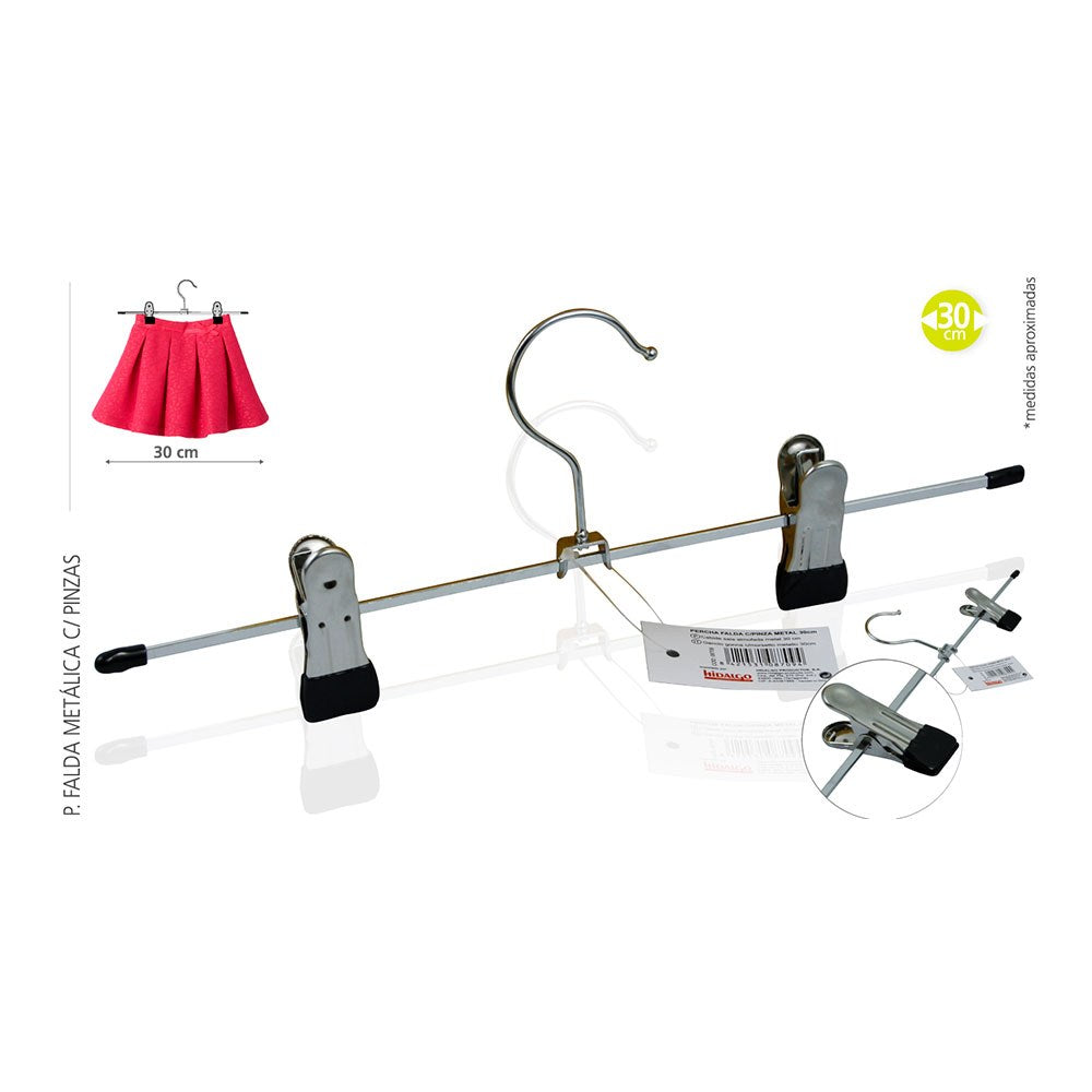 Cabide de metal com presilhas de 30 cm_0