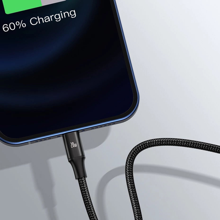 Baseus Rapid Series 3in1 USB-C - USB-C / Lightning / micro USB cable 20W PD 1.5m - green_25