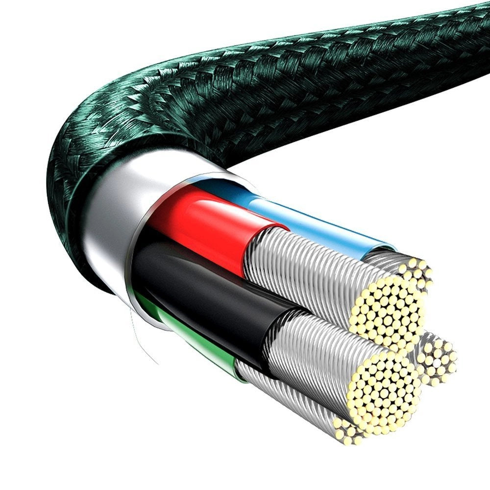 Baseus Rapid Series 3in1 USB-C - USB-C / Lightning / micro USB cable 20W PD 1.5m - green_14