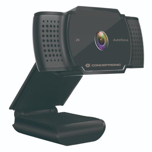Webcam Conceptronic / 2K / 5MP / Autofocus / Preto / AMDIS02B_0