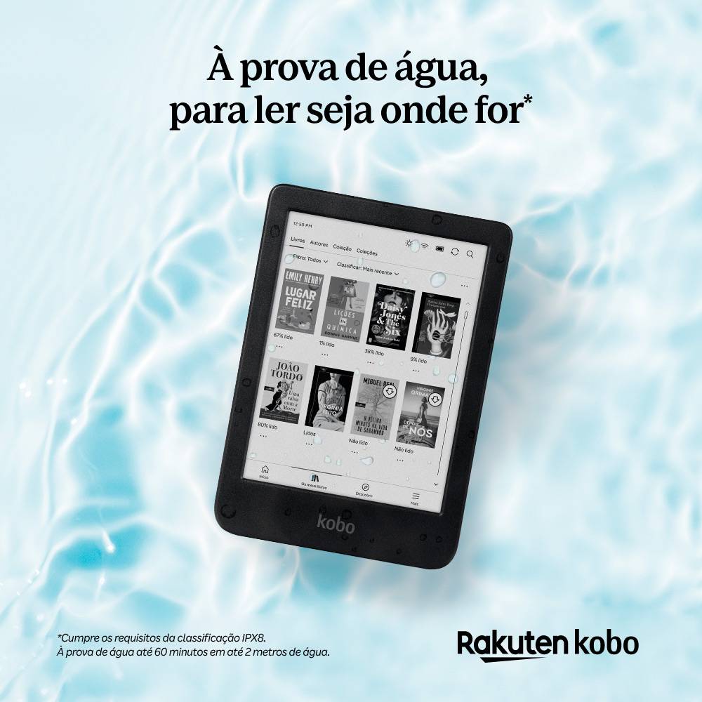 eReader Kobo Clara BW 6" 16GB Wi-Fi Preto