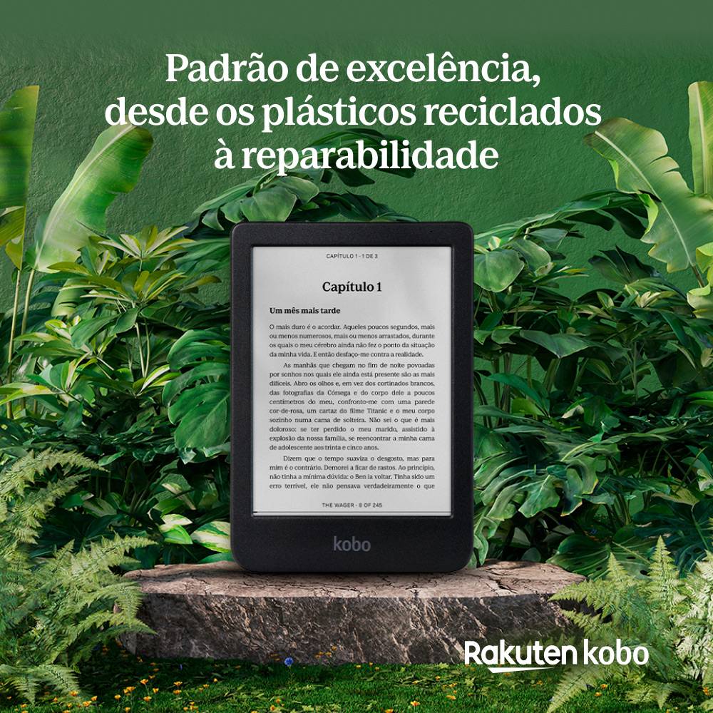 eReader Kobo Clara BW 6" 16GB Wi-Fi Preto