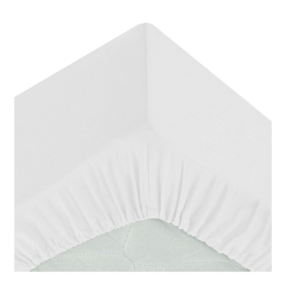 Lençol ajustável cor branco 160x200cm_0