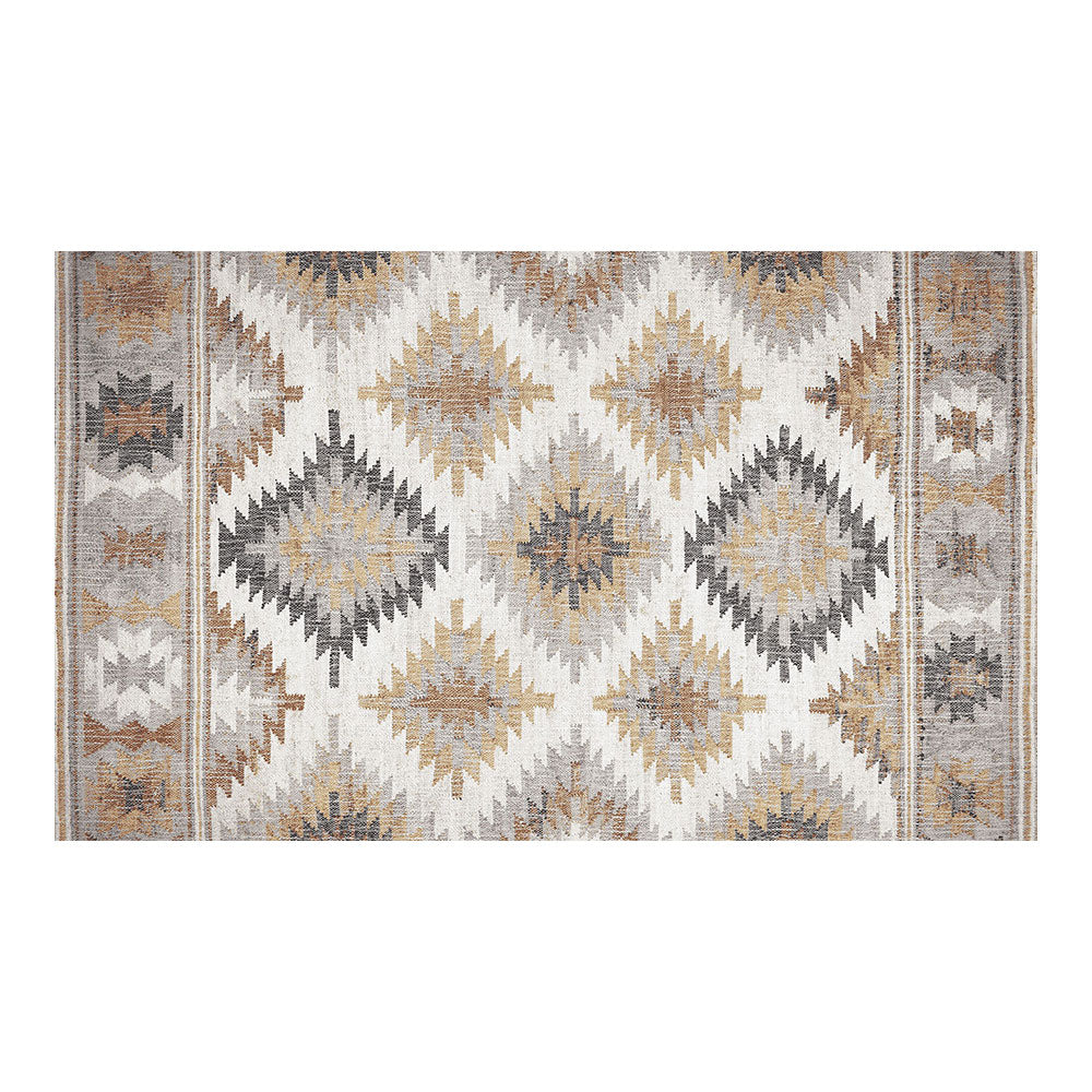 Tapete vinÃlica estampado kilim cinza 45 x 75 cm_0