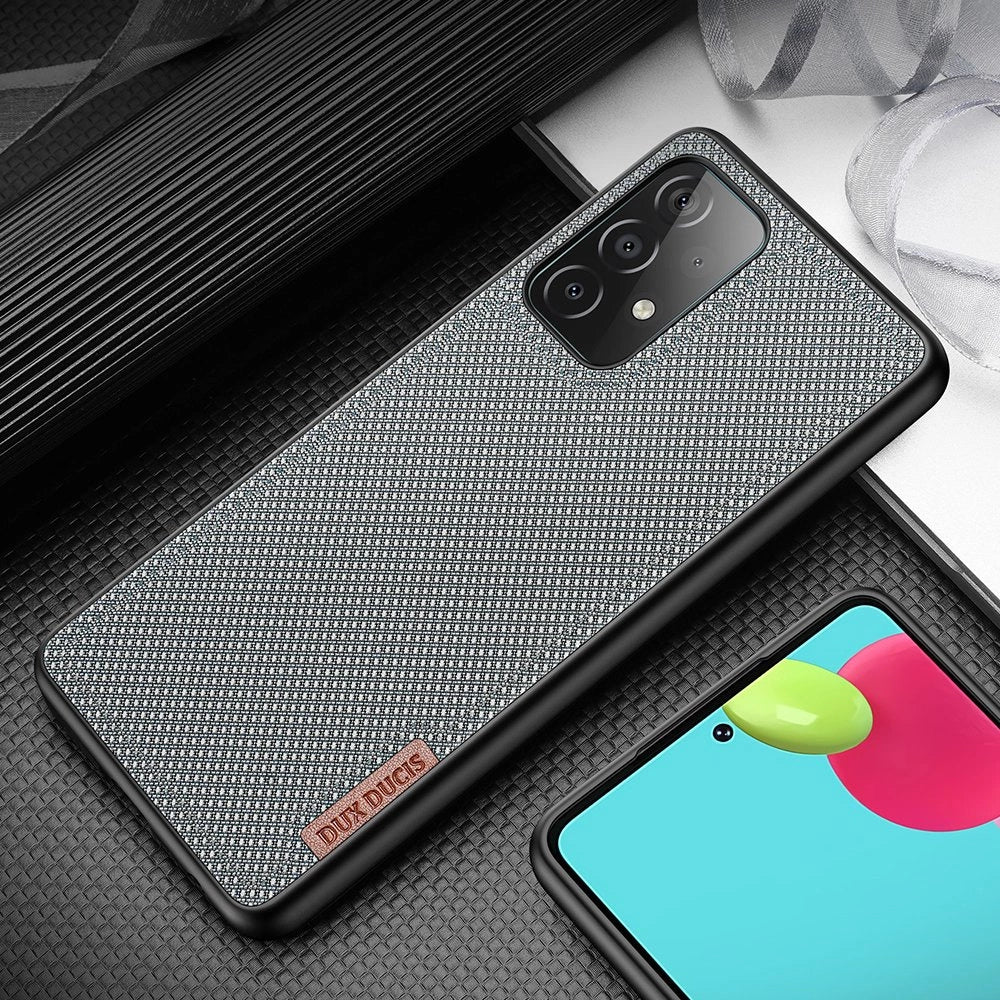 Dux Ducis Fino case covered with nylon material for Samsung Galaxy A72 4G gray_12