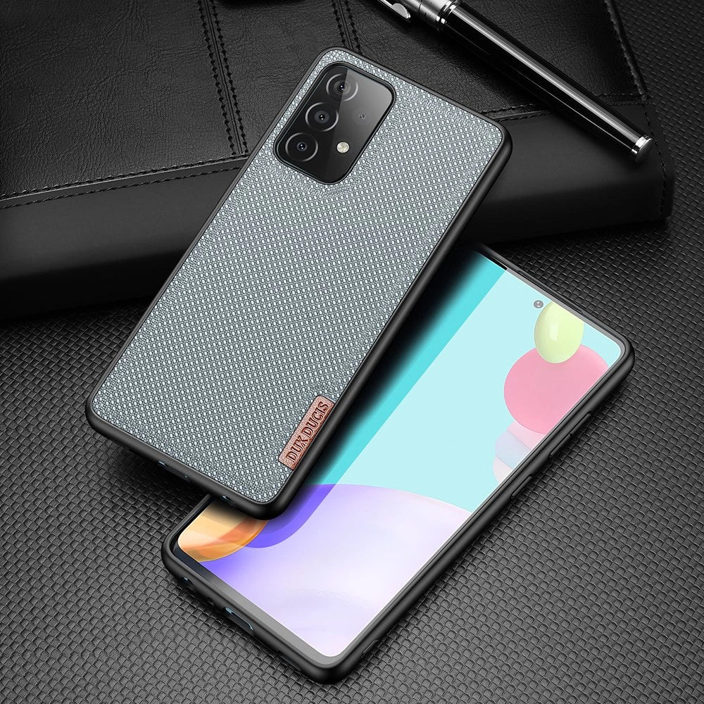 Dux Ducis Fino case covered with nylon material for Samsung Galaxy A72 4G gray_1