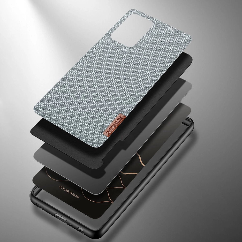 Dux Ducis Fino case covered with nylon material for Samsung Galaxy A72 4G gray_2