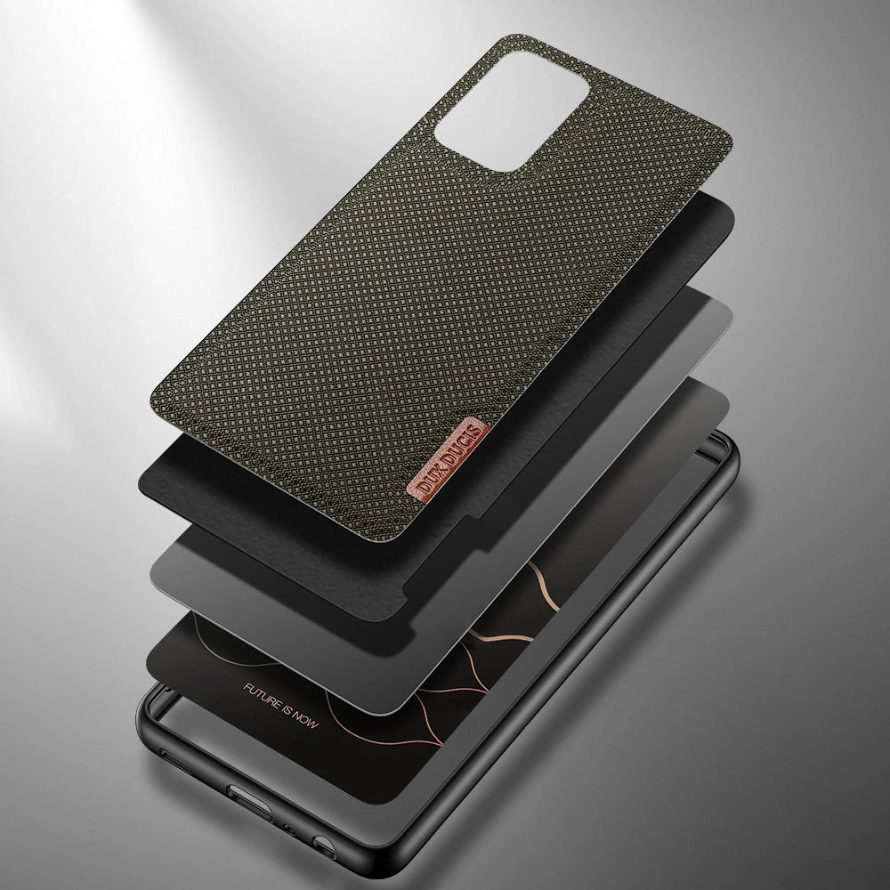 Dux Ducis Fino case covered with nylon material for Samsung Galaxy A72 4G green_6