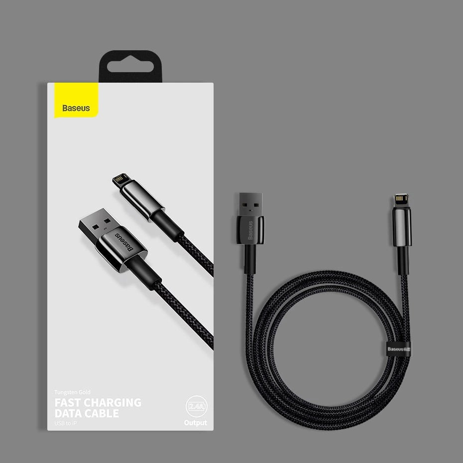 Baseus Tungsten USB - Lightning cable 2.4 A 1 m black (CALWJ-01)_25