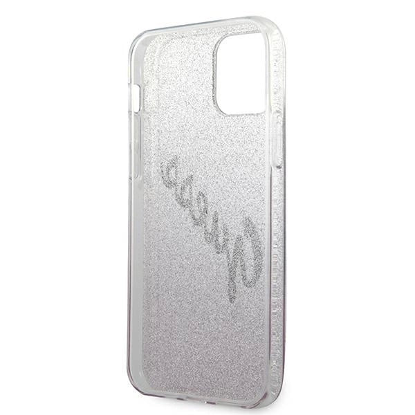 Guess GUHCP12LPCUGLSPI iPhone 12 Pro Max 6.7" pink/pink hardcase Glitter Gradient Script_6