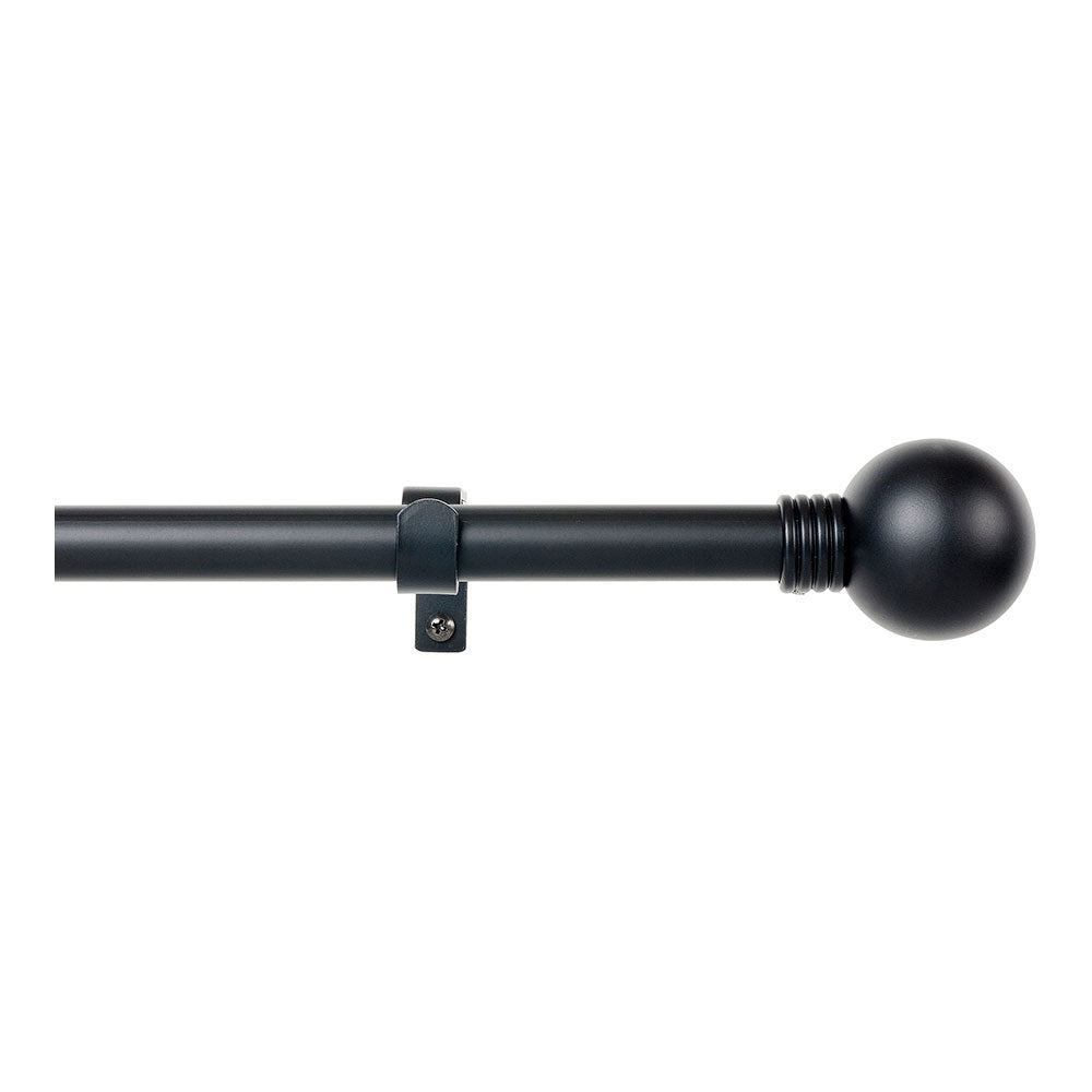 Kit varão para cortinados anillo extensÃvel de 110 a 200cm preto cintacor - storplanet_0