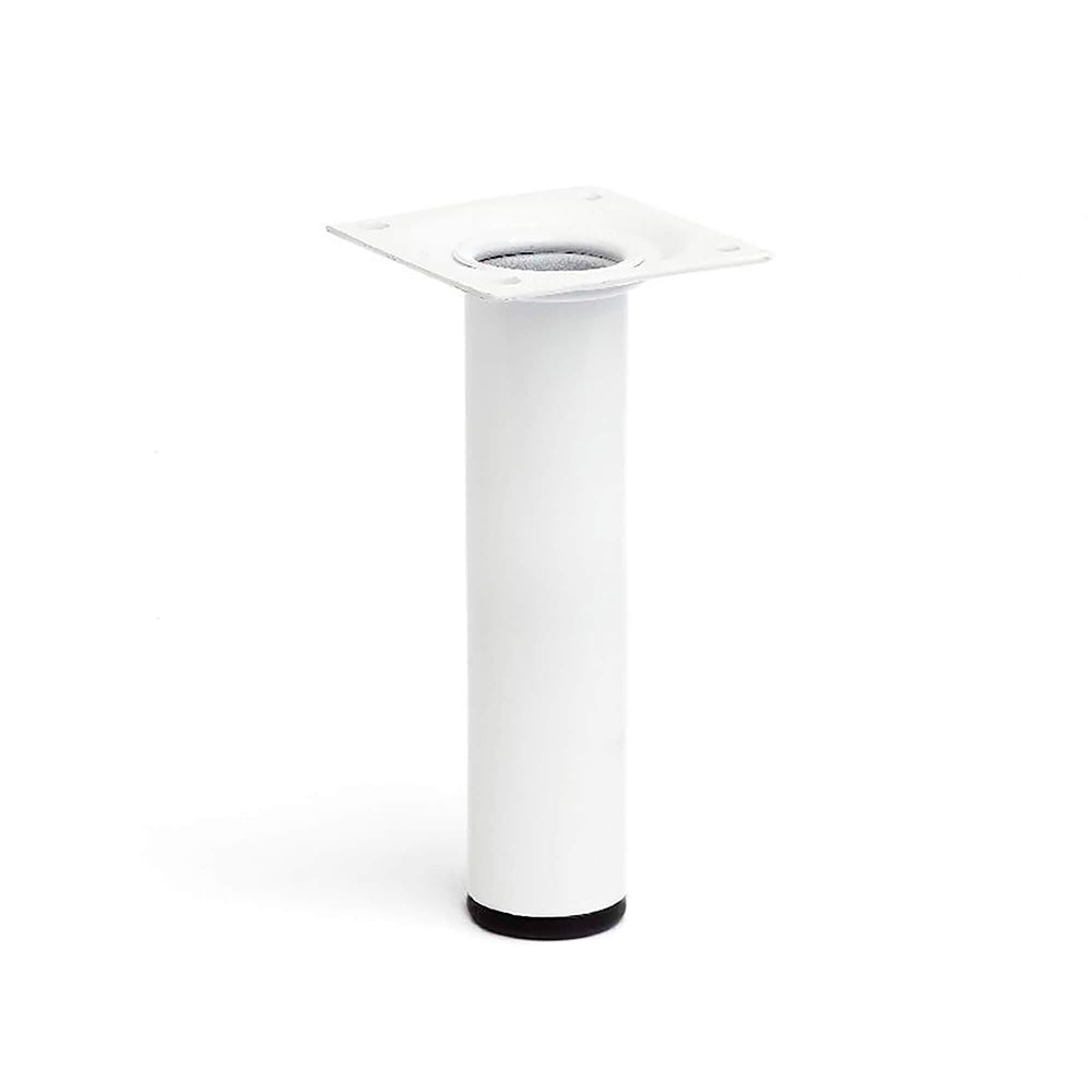 Pé cilÃndrico de aço. cor branco. mod. 401g. medidas ø3x15cm 2-401g.150.01 rei_0