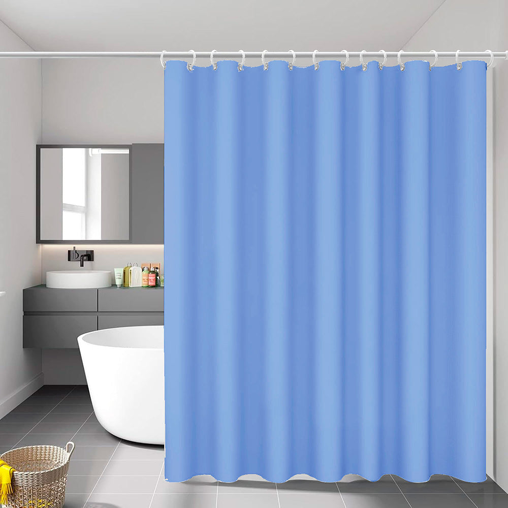 Cortina de banheiro básica azul 140 x 180 cm_0