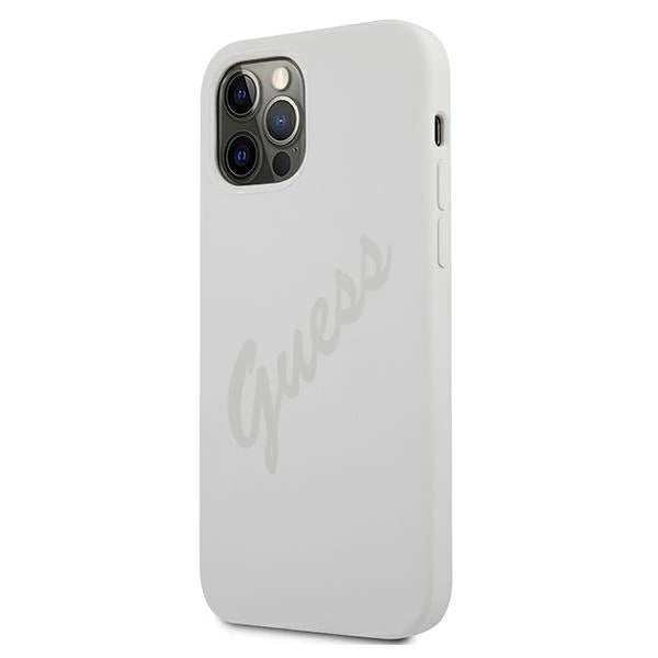 Guess GUHCP12LLSVSCR iPhone 12 Pro Max 6.7" cream/cream hardcase Script Vintage_1