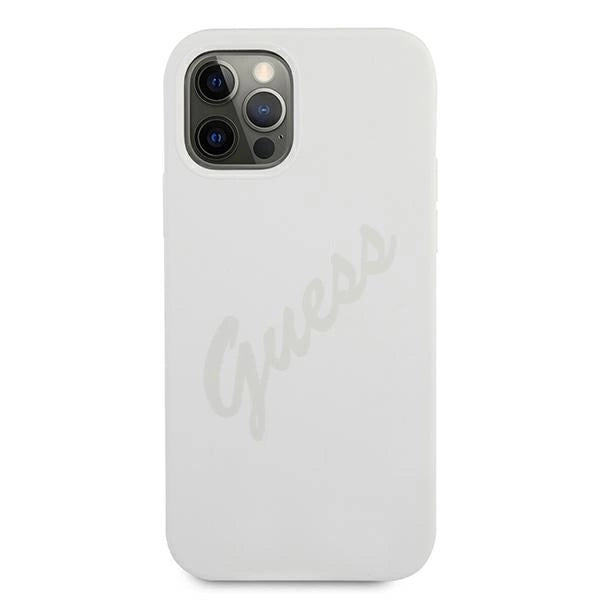 Guess GUHCP12LLSVSCR iPhone 12 Pro Max 6.7" cream/cream hardcase Script Vintage_2