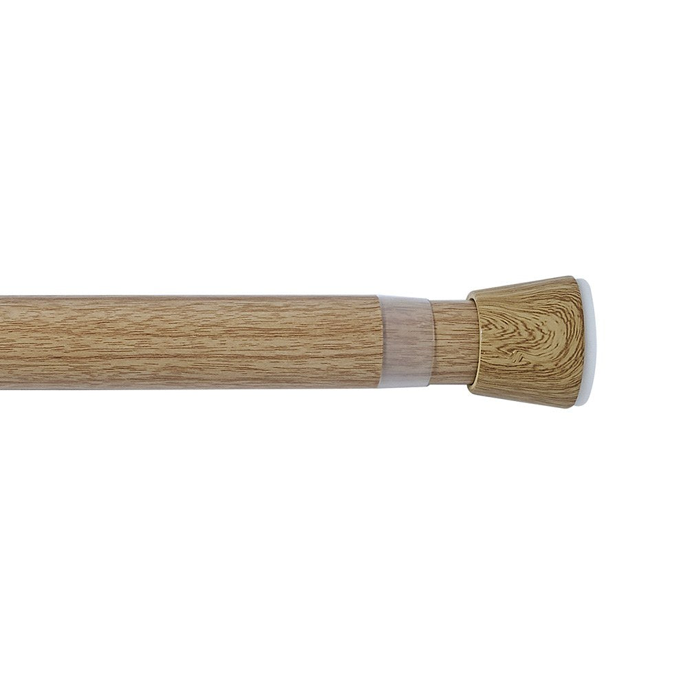 Barra extensÃvel multiuso a pressão sem furos, madeira, ø2,8 - 2,5 x 70 - 120 cm_0