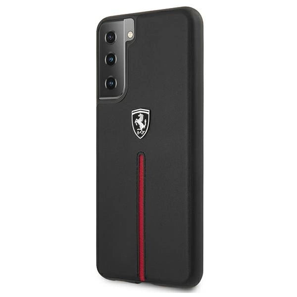 Ferrari FEOSIHCS21MBK S21+ G996 black/black hardcase Off Track Leather Nylon Stripe_1