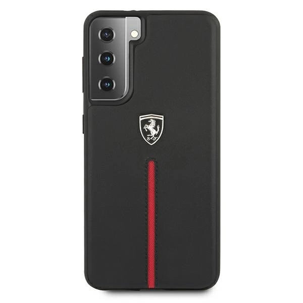 Ferrari FEOSIHCS21MBK S21+ G996 black/black hardcase Off Track Leather Nylon Stripe_2
