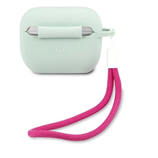 Guess GUACAPLSVSBF AirPods Pro cover blue fuchsia/blue fuschia Silicone Vintage_1