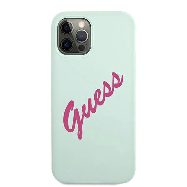Guess GUHCP12LLSVSBF iPhone 12 Pro Max 6.7" blue fuchsia/blue fuschia hardcase Silicone Vintage_2