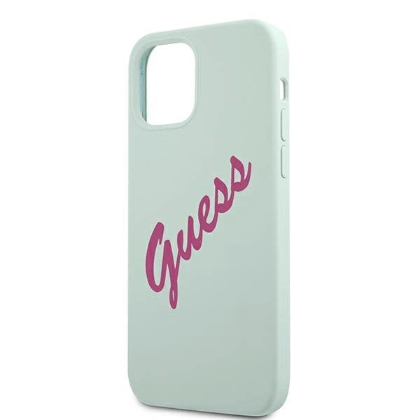 Guess GUHCP12LLSVSBF iPhone 12 Pro Max 6.7" blue fuchsia/blue fuschia hardcase Silicone Vintage_5