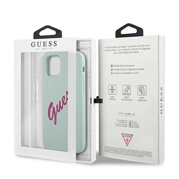 Guess GUHCP12LLSVSBF iPhone 12 Pro Max 6.7" blue fuchsia/blue fuschia hardcase Silicone Vintage_7