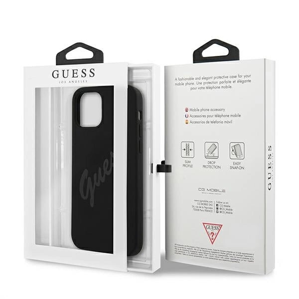 Guess GUHCP12LLSVSBK iPhone 12 Pro Max 6.7" black/black hardcase Script Vintage_7