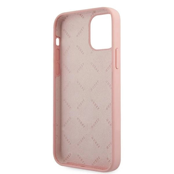 Guess GUHCP12LLSVSPI iPhone 12 Pro Max 6.7" pink/pink hardcase Script Vintage_6