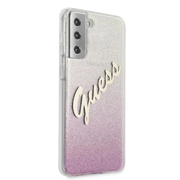Guess GUHCS21MPCUGLSPI S21+ G996 pink/pink hardcase Glitter Gradient Script_3
