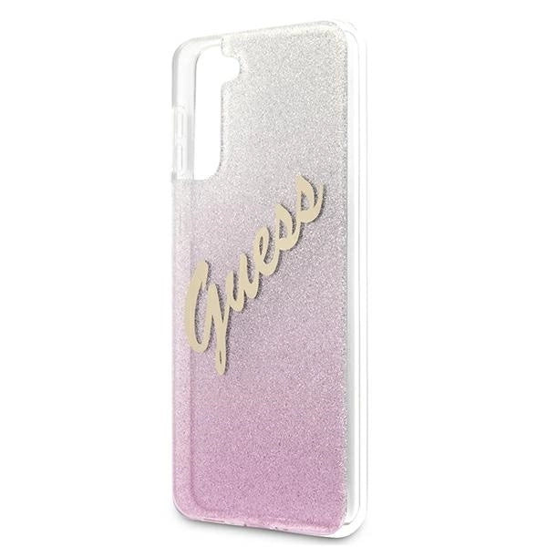 Guess GUHCS21MPCUGLSPI S21+ G996 pink/pink hardcase Glitter Gradient Script_5