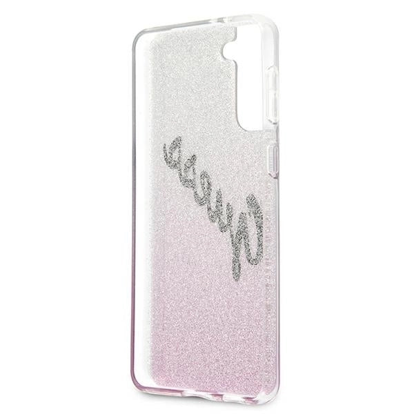 Guess GUHCS21MPCUGLSPI S21+ G996 pink/pink hardcase Glitter Gradient Script_6