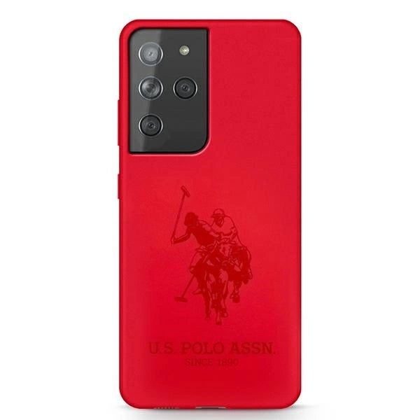 US Polo USHCS21LSLHRTRE S21 Ultra G998 czerwony/red Silicone On Tone_0