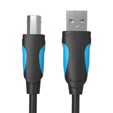 Cabo USB 2.0 Impressora Vention VAS-A16-B200/ USB-A Macho - USB-B Macho/ 480Mbps/ 2m/ Preto