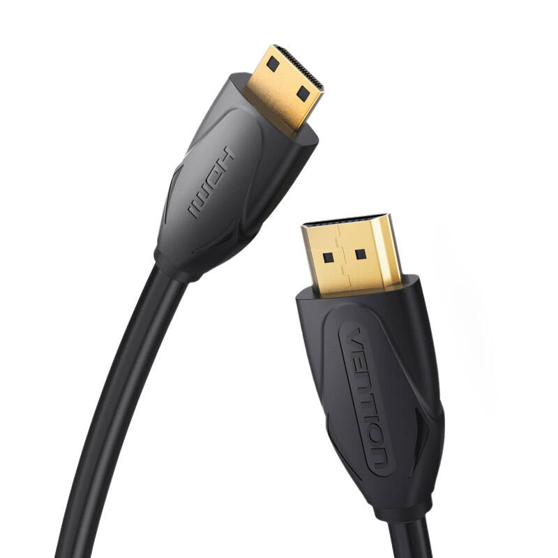 Cabo HDMI Vention VAA-D02-B150/ HDMI Macho para Mini HDMI Macho/ 1.5m / Preto / 2 sentidos
