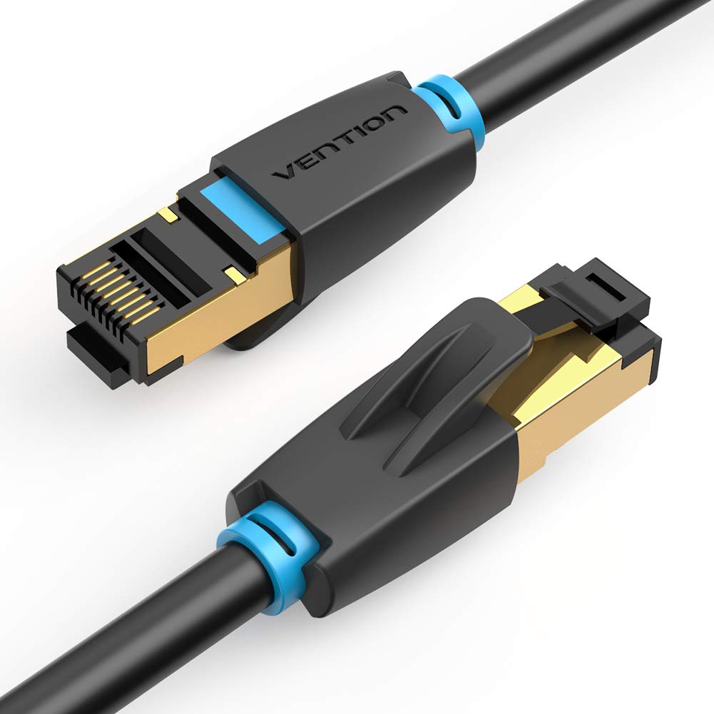 Cabo de Rede RJ45 SFTP Vention Cat.8 15m Preto VEN-CAB_IKABN