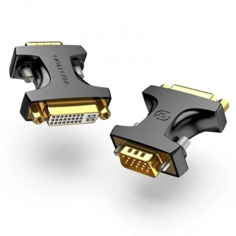 Adaptador VGA Macho para DVI Fêmea Vention DDDB0 Preto