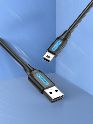 Cabo USB 2.0 Vention COMBD/ USB Macho para Mini USB Macho 10W / 480Mbps/ 50cm/ Preto