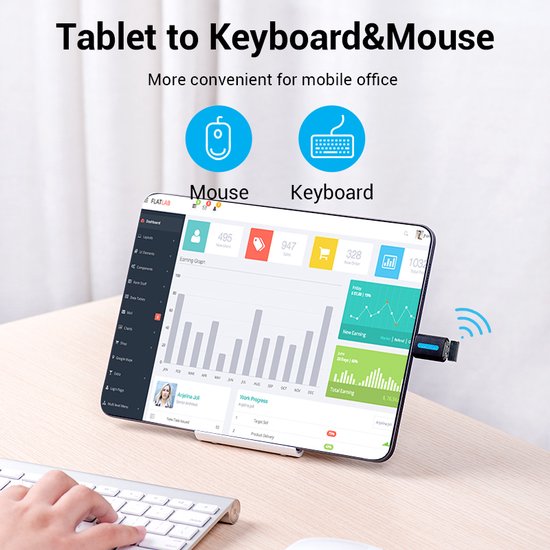 Adaptador USB 2.0 Vention CDTB0 USB-C Macho - USB Fêmea