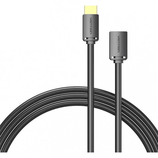 Cabo Extensor HDMI 4K Vention AHCBJ / HDMI Macho para HDMI Fêmea / 1m / Preto