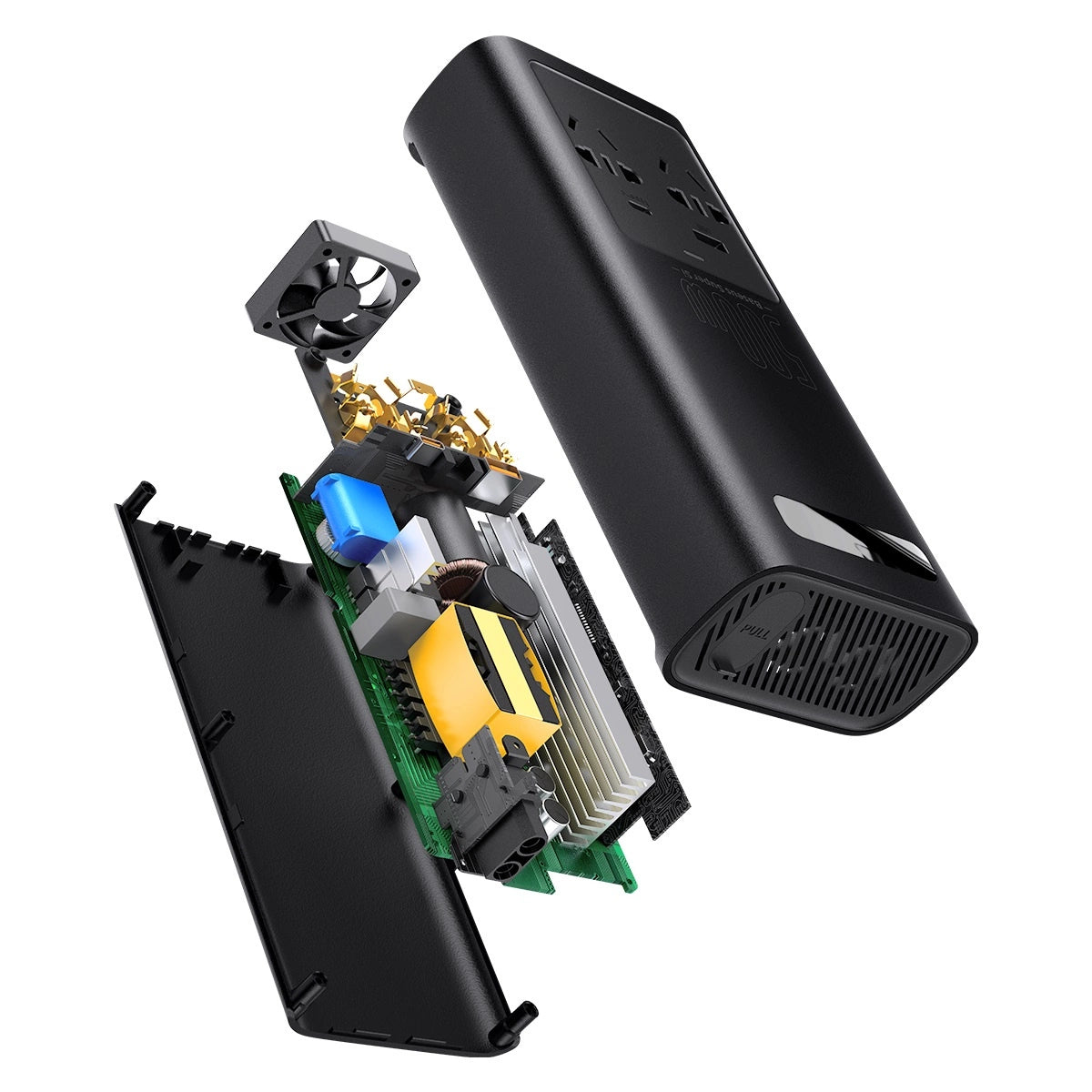 Inversor para Automóvel BASEUS 150W 12V / 500W 220V Fichas EU/CN