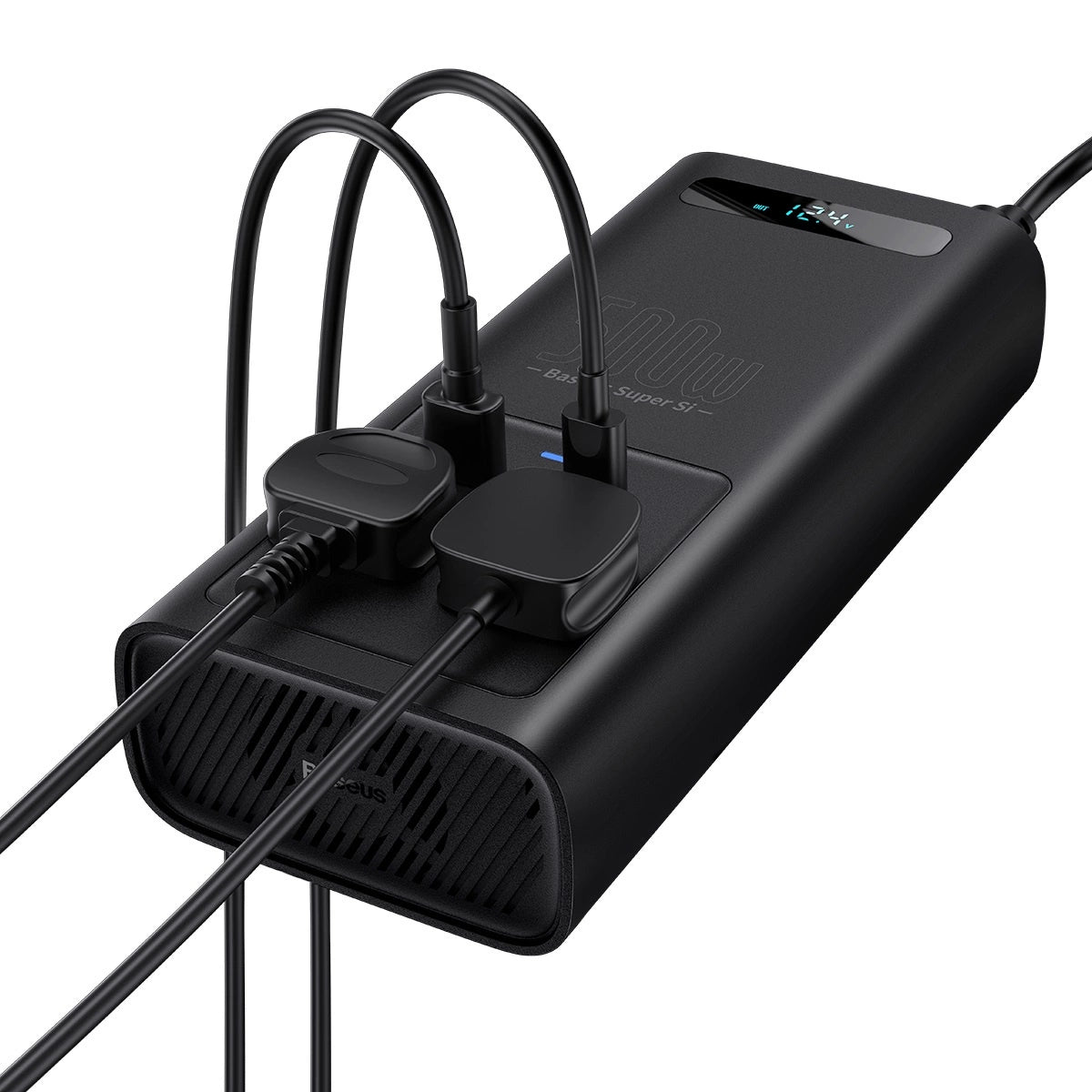 Inversor para Automóvel BASEUS 150W 12V / 500W 220V Fichas EU/CN