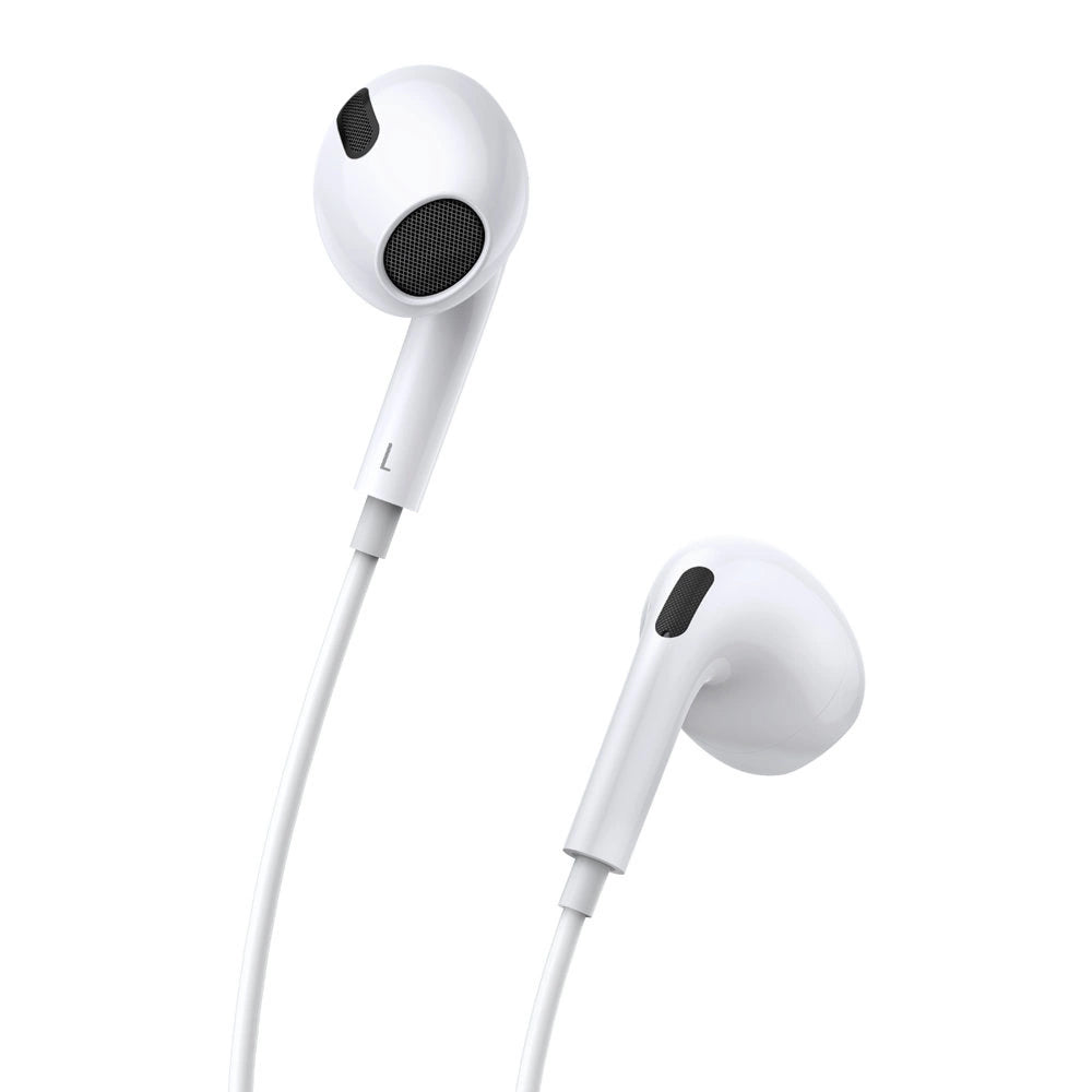 Auriculares Baseus Encok C17 USB-C c/ Microfone / Brancos