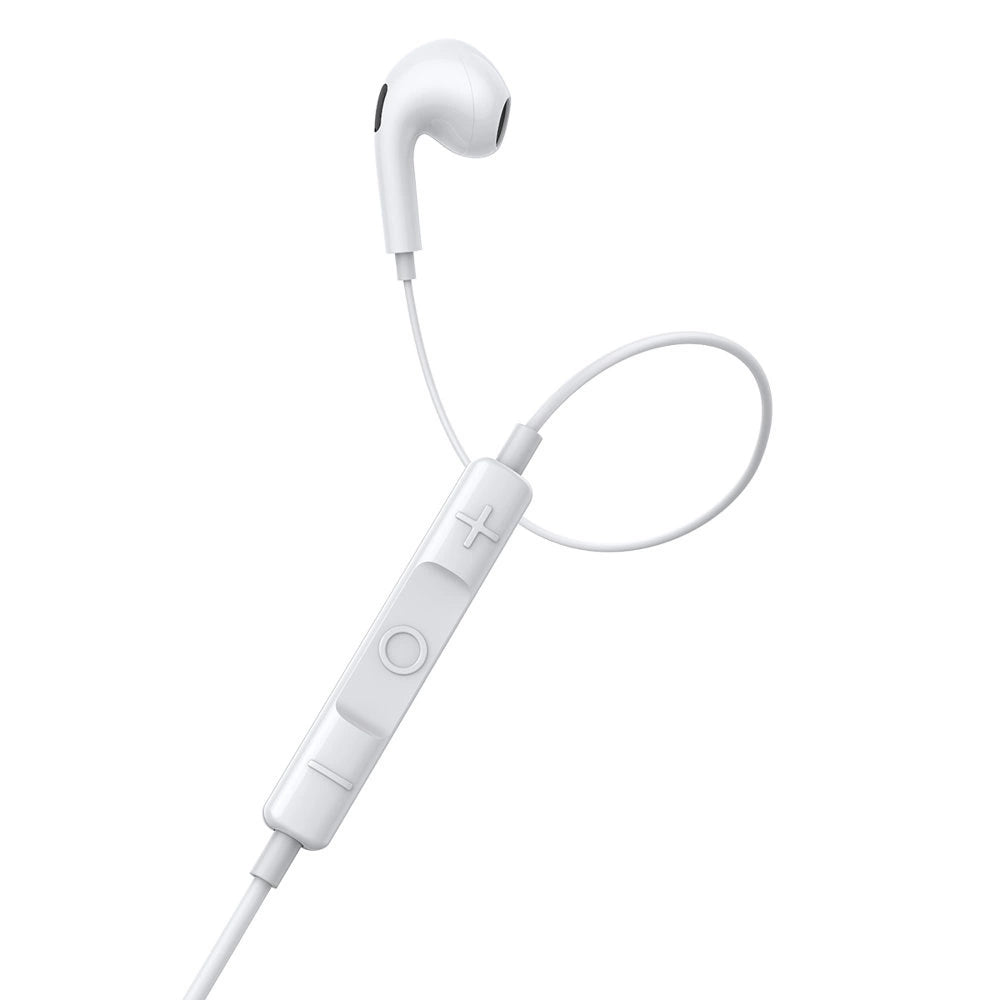 Auriculares Baseus Encok C17 USB-C c/ Microfone / Brancos